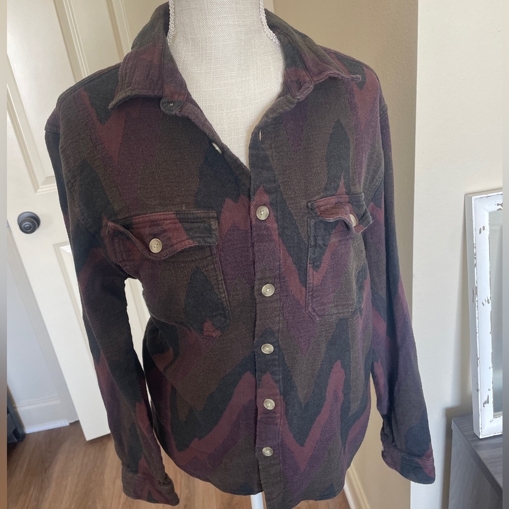 Urban Outfitter Men's Multi Color 100% Cotton Button-up Shirt Small Long Sleeve